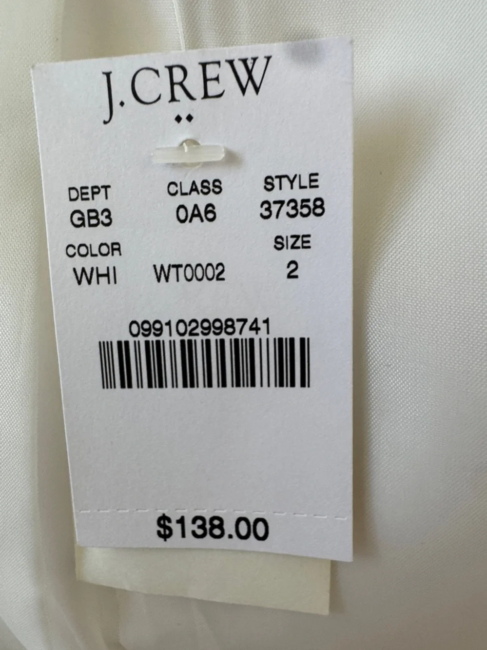 J. Crew Women's Cream Linen Single-Breasted Blazer - Picture 13 of 16